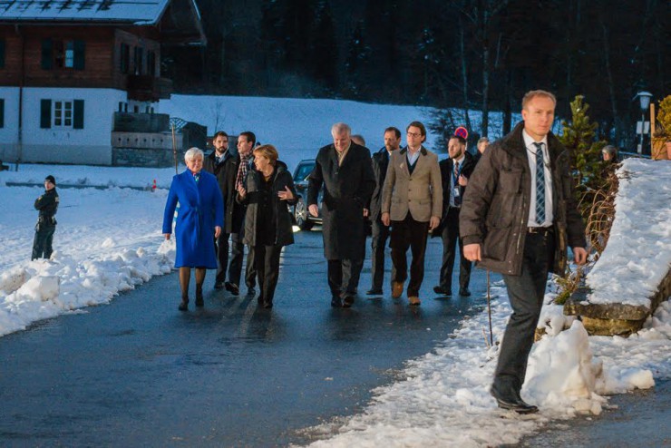Angela Merkel ist heute Abend zum ersten Mal Gast bei der CSU-Klausurtagung in Wildbad Kreuth. 