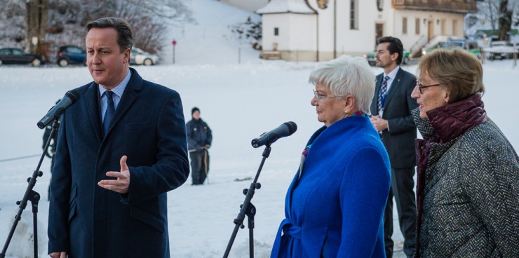 Premier David Cameron auf der Klausurtagung in Wildbad Kreuth 