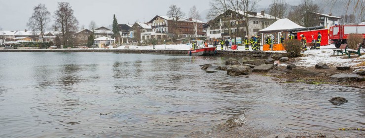 Oel Tegernsee Wiessee Feuerwehr Seepromenade