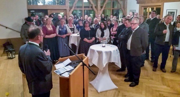 Peter Höß bei seiner Rede auf dem Neujahrsempfang.