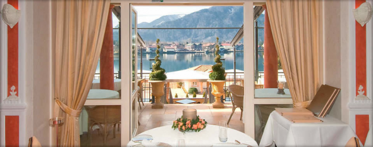 Arbeiten mit diesem Ausblick? Im Gourmetrestaurant "Schwinghackl ESSKULTUR" ist das Alltag.