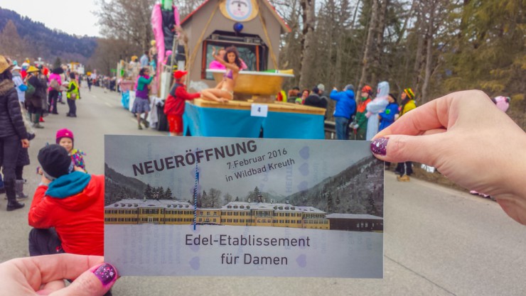 Der Kreuther Faschingszug startete heute in Scharling.