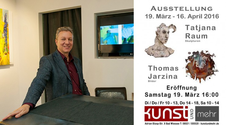 Peter Rau, Inhaber der Galerie "Kunst und mehr", freut sich auf die Eröffnung weiterer Ausstellungsräume.