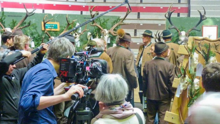 Ein ZDF-Team drehte bei der gestrigen Hegeschau.
